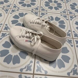 Superga Classic White Canvas Sneakers